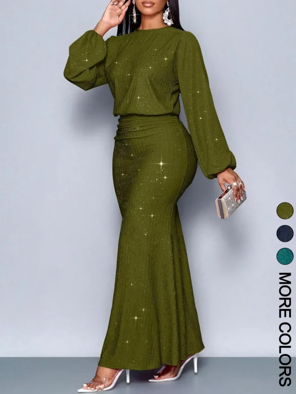 Women's Long Sleeve Bodycon Dress - Image 16