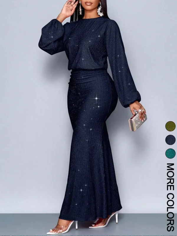 Women's Long Sleeve Bodycon Dress - Image 22