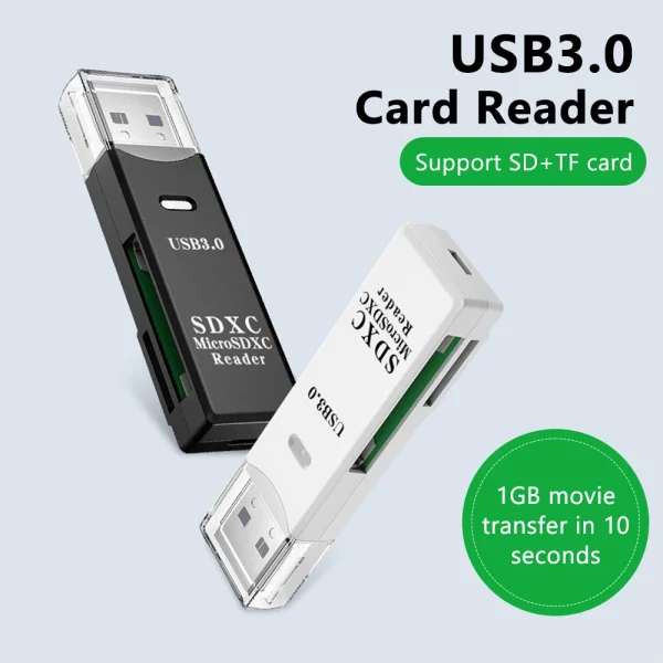 2-in-1 USB 3.0 Card Reader - Image 2