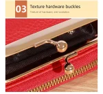 Wallet Women's Fashion Wrist Strap Short Zero Wallet Large Capacity Coin Clip Bag Multiple Card Positions Card Bag Money Clip - Image 23