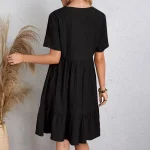 Women Summer Peplum Dresses Spring V-Neck - Image 12