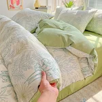 1pc Purple Lavender Printed Duvet Cover Single/Queen/King Size Quilt Cover for Double Bed Flower housse de couette220x240cm - Image 10