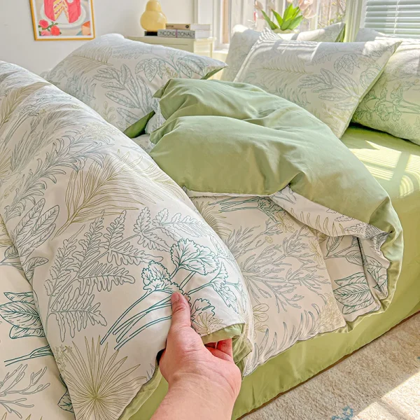 1pc Purple Lavender Printed Duvet Cover Single/Queen/King Size Quilt Cover for Double Bed Flower housse de couette220x240cm - Image 10