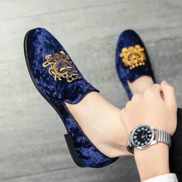 Suede loafers Wedding Dress Shoes - Image 5