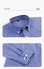 plaid shirts for man slim fit formal casual - Image 17