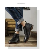 Retro Ankle Boots For Men - Image 15