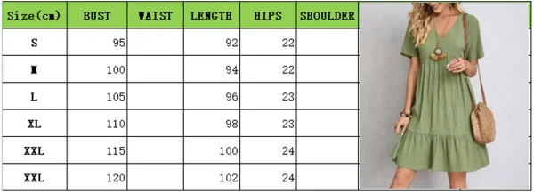 Women Summer Peplum Dresses Spring V-Neck - Image 7