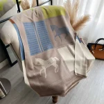 New Hot Winter Scarf Women Soft Cashmere Warm Pashmina Plaid Horse Print Scarves Wraps Thick Shawl Bufandas Tassel Stoles Hijabs - Image 8