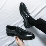 men's formal leather loafers - Image 20
