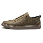 Italian Brand Men's Khaki kicks - Image 14