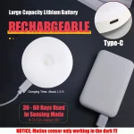Motion Sensor Light With Remote Control USB Rechargeable Timer Night Light Dimmable LED Lamp Stairs Hallway Cabinet Nightlight - Image 4