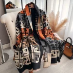 Luxury Two-Sided Print Pashmina Scarf
