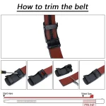 Men Belts Leather Waist Strap Male Automatic Buckle Waistband Mens High Quality Girdle Belts for Women Men Gifts 105 115  125cm - Image 6