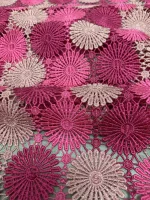 Nigerian Guipure Cord Lace Fabric African Embroidery Fabric 2025 High Quality For Elegant Women Party Sewing Women Asoebi - Image 3