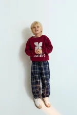 Winter New Arrival: Kids' Warm Fleece-Lined Set - Image 4