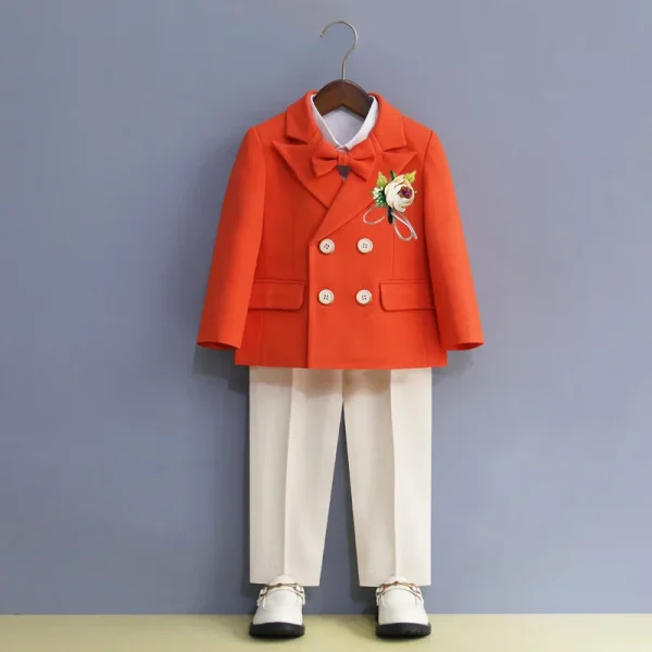 Kids' 3-Piece Formal Blue Suit - Image 4