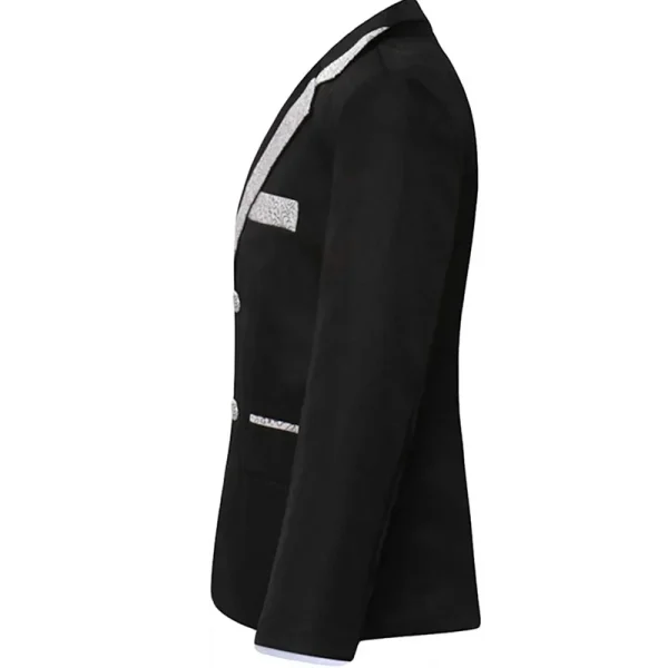 Boys' 5-Piece Slim Fit Gold Rim Suit - Image 5