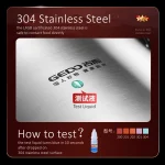 GEDO LFGB 304 Stainless Steel Stewing Pot - Image 2