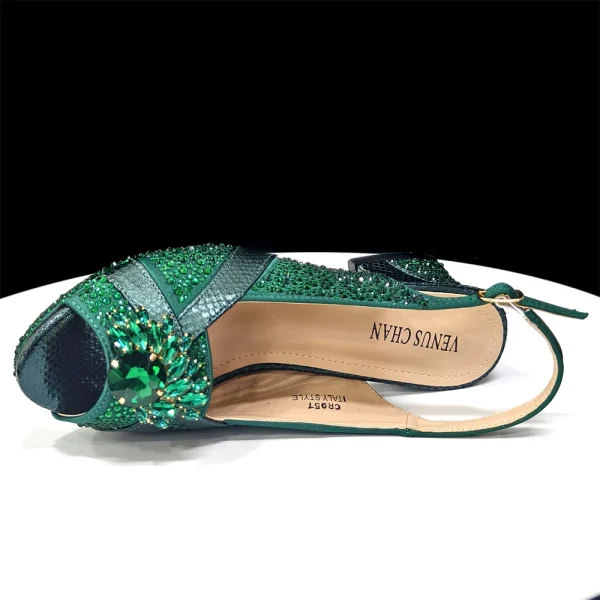 Women's Peep-Toe Heels with handbag - Image 32