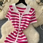 Knit stripe maxi dress - Image 12