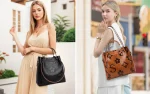 Top Handle Bucket Bag Set - Image 12