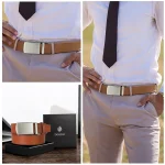 New Mens Belt Automatic Genuine Leather Luxury Belt of Men Male Metal Automatic Buckle Designer High Quality Waist Belt Black - Image 42