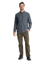 Men's Tactical Long Sleeve UPF Sun Protection Shirt - Image 32