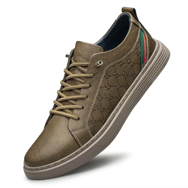 Italian Brand Men's Khaki kicks - Image 11