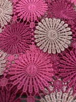 Nigerian Guipure Cord Lace Fabric African Embroidery Fabric 2025 High Quality For Elegant Women Party Sewing Women Asoebi - Image 4