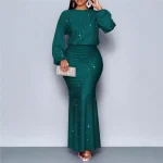 Women's Long Sleeve Bodycon Dress - Image 2