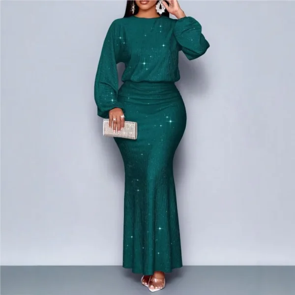 Women's Long Sleeve Bodycon Dress - Image 2
