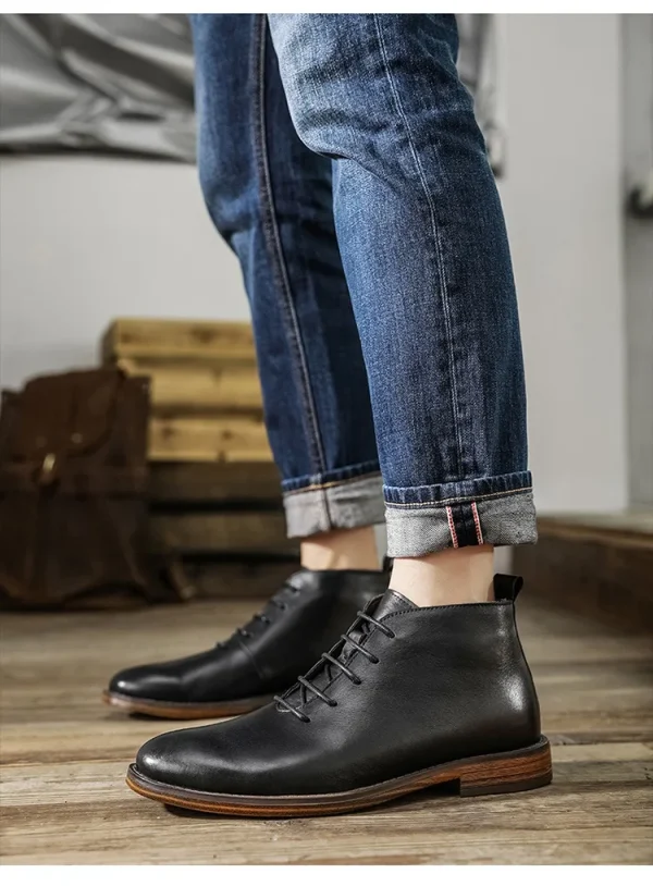 Retro Ankle Boots For Men - Image 17