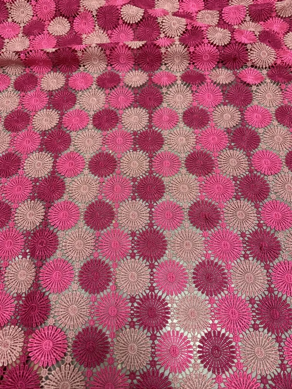 Nigerian Guipure Cord Lace Fabric African Embroidery Fabric 2025 High Quality For Elegant Women Party Sewing Women Asoebi - Image 6