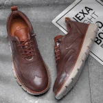 Men's Leather Oxford Sneakers - Image 10