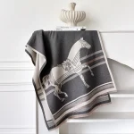 New Hot Winter Scarf Women Soft Cashmere Warm Pashmina Plaid Horse Print Scarves Wraps Thick Shawl Bufandas Tassel Stoles Hijabs - Image 12