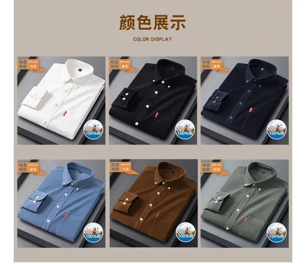 Men's Regular-Fit Corduroy Shirt - Image 19