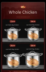 GEDO LFGB 304 Stainless Steel Stewing Pot - Image 20