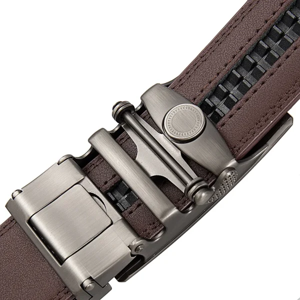 Famous Brand Belt Male Designer Automatic Buckle Genuine Leather Men Belt  Luxury Belts for Men 3.5cm New Black Brown Plus Size - Image 27
