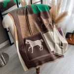 New Hot Winter Scarf Women Soft Cashmere Warm Pashmina Plaid Horse Print Scarves Wraps Thick Shawl Bufandas Tassel Stoles Hijabs - Image 11