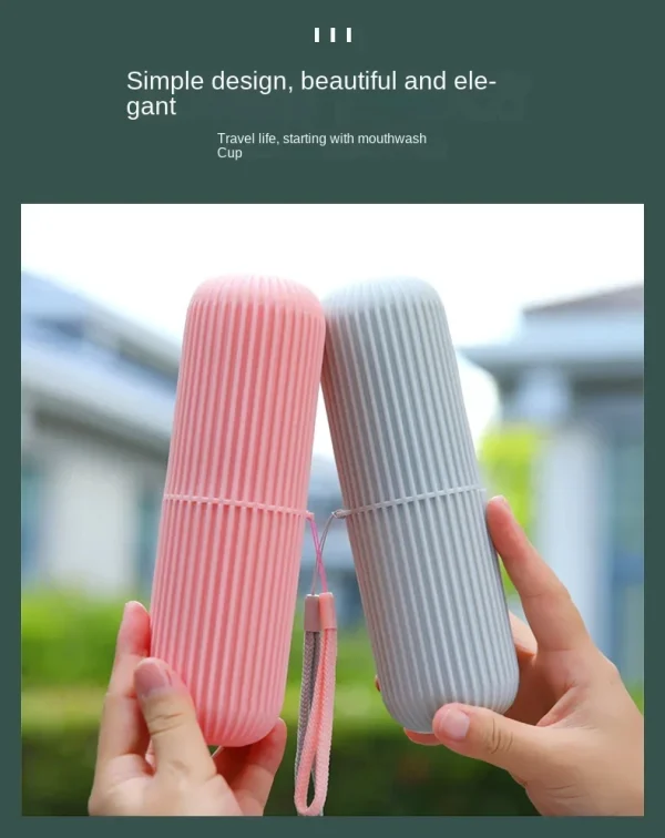 Travel Portable Toothbrush Cup Bathroom Toothpaste Holder Storage Case Box Organizer Travel Toiletries Storage Cup New Creative - Image 15