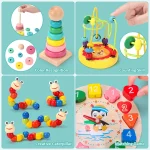 Montessori 3D Wooden Puzzle & Learning Set - Image 30
