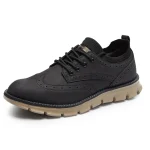 Mens Brogues Leather Casual Shoes - Image 2