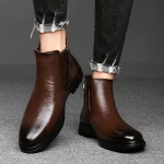 Leather Chelsea Men's Boots - Image 20