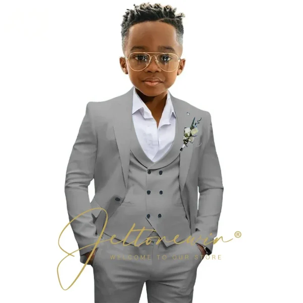 Boys' 3-Piece "Casual-Formal" Suit Set - Image 11