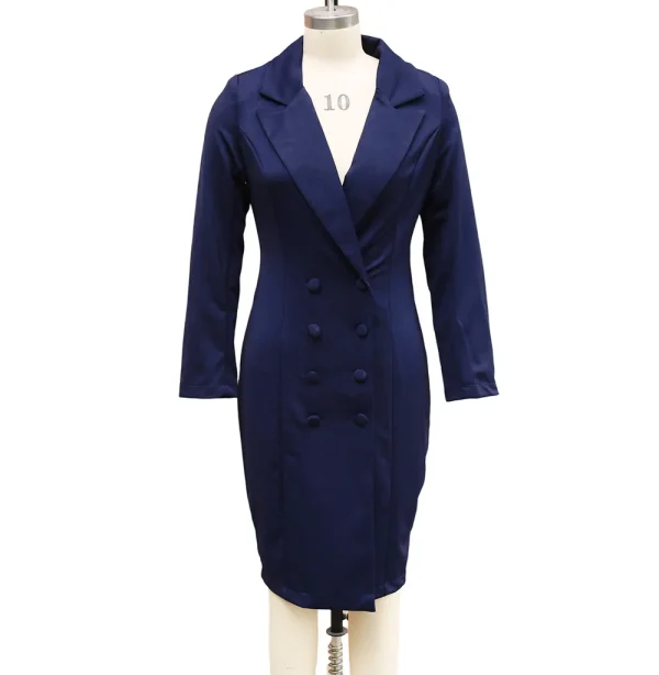 Professional Business Suit-Style Midi Dresses - Image 16