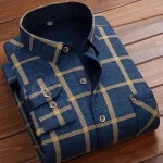 2025 Men's Winter Warm Long Sleeve Plaid Shirts Flannel Fur Lined Thick Formal Shirts Fleece Casual Shirt for Men Dress Shirts - Image 11