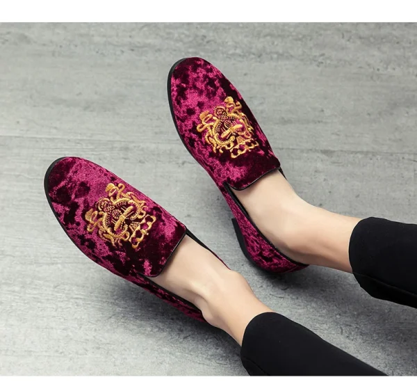 Suede loafers Wedding Dress Shoes - Image 20