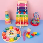Montessori 3D Wooden Puzzle & Learning Set - Image 3