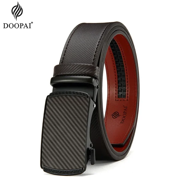 Men Belts Leather Waist Strap Male Automatic Buckle Waistband Mens High Quality Girdle Belts for Women Men Gifts 105 115  125cm - Image 8