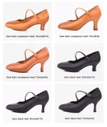 Satin dance shoes - Image 36